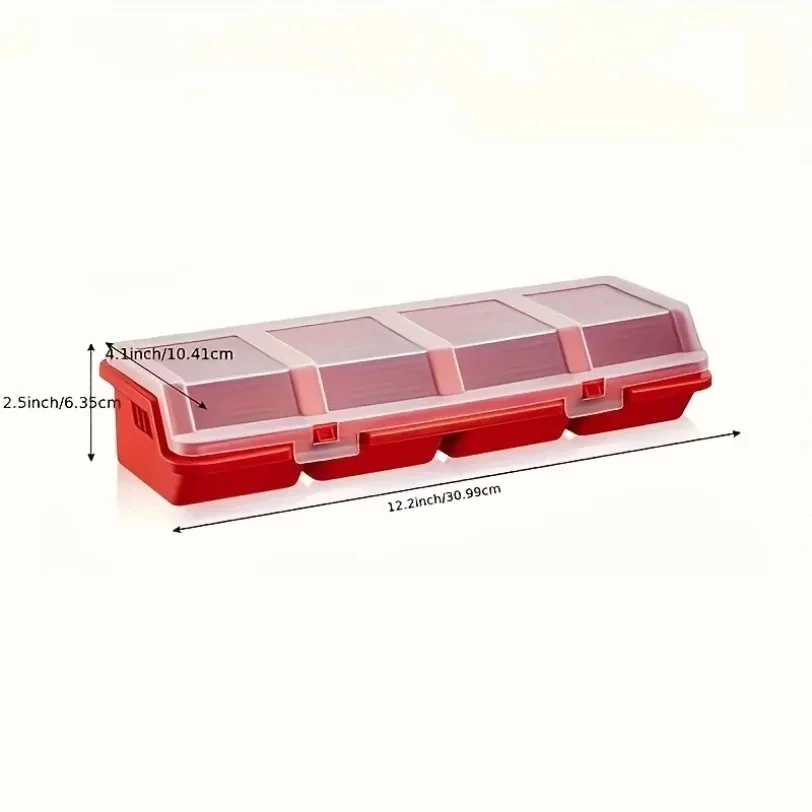 1Pc/2 Stuks Multi-Compartment Organizer Box Voor Schroeven & Kleine Onderdelen - Duurzame Plastic Hardware En Sieraden Opbergdoos