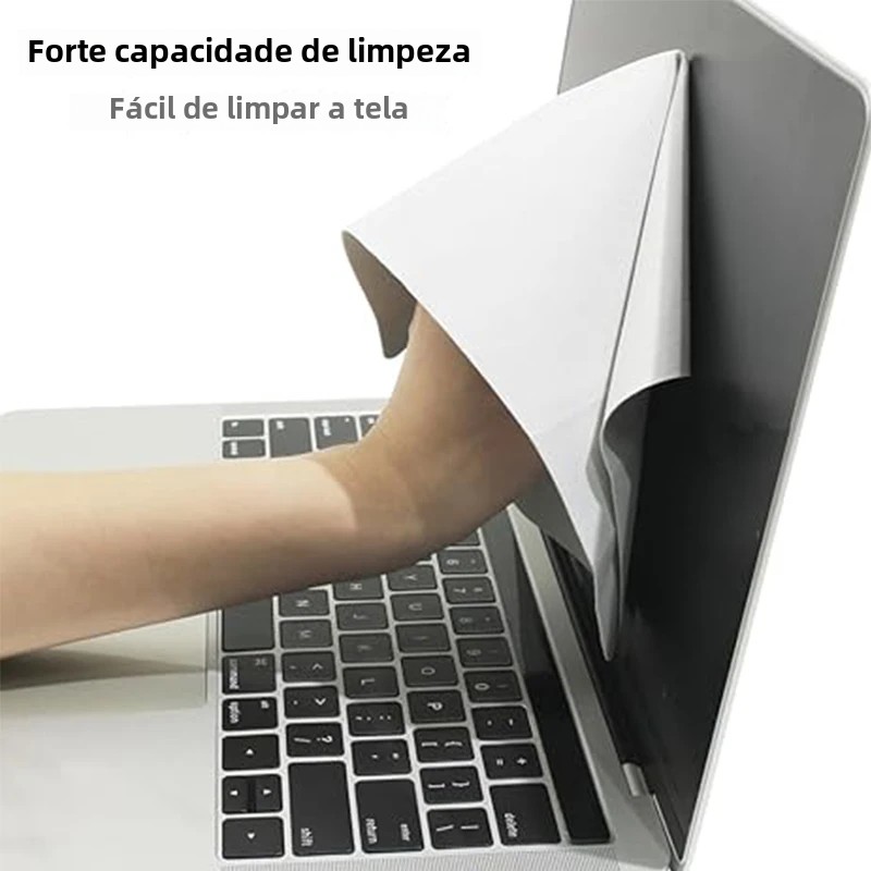 Para macbook pro 13/15/16 Polegada microfibra à prova de poeira pano de limpeza da tela do portátil protetor notebook palma teclado cobertor capa