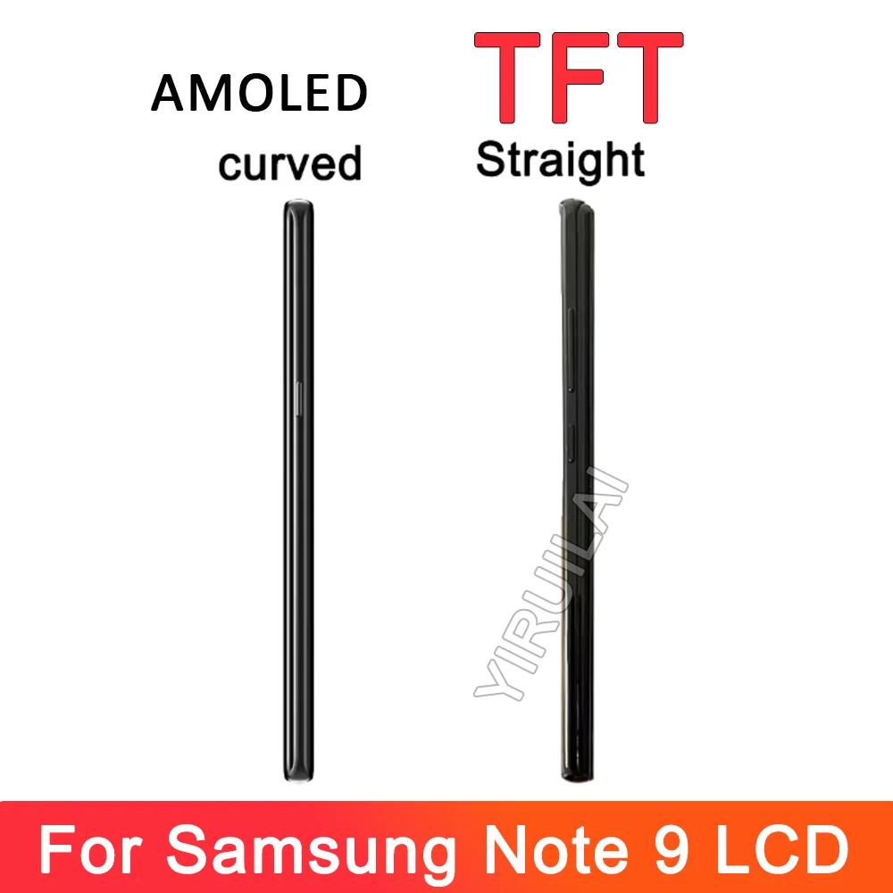TFT для Samsung Galaxy Note 9 N960F N960F/DS N960U ЖК-дисплей цифровой сенсорный экран с рамкой для Samsung Note 9 ЖК-дисплей в сборе