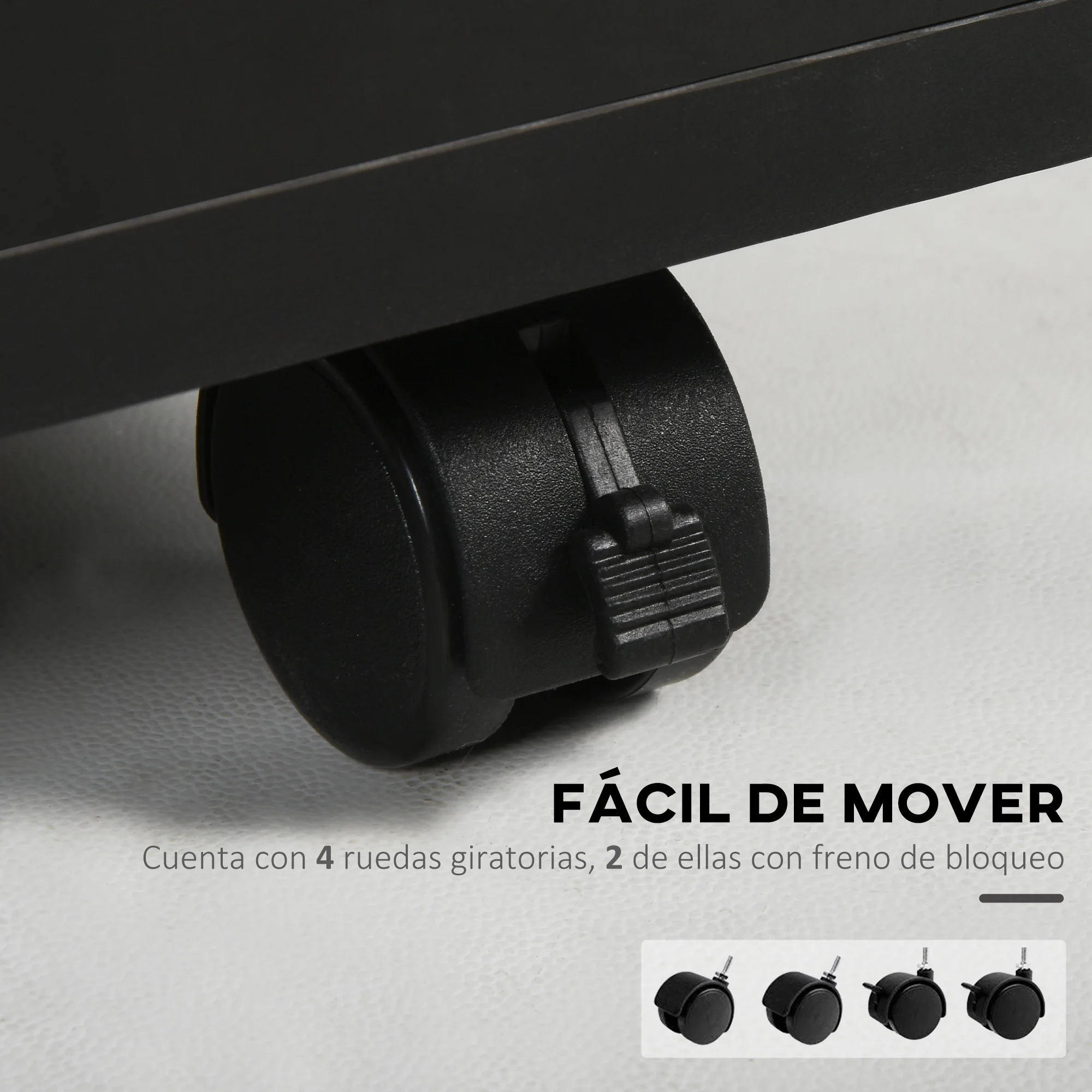 Cassettiera da ufficio mobile HOMCOM 40x35x60 cm