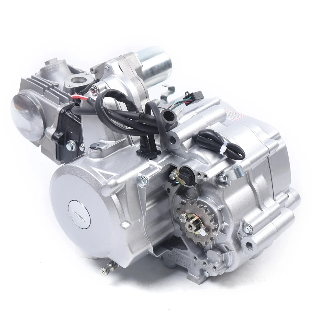 Zestaw silnika ATV 125cc 4-suwowego z biegiem wstecznym, rozrusznikiem elektrycznym, półautomatyczną skrzynią biegów, do gokartów i quadów + bieg wsteczny