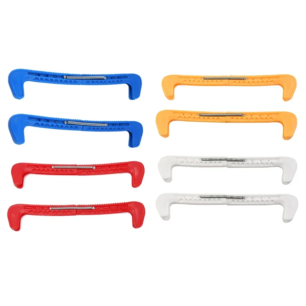 สเก็ตน้ําแข็งใบมีดครอบคลุมสเก็ตน้ําแข็ง Guards ฮอกกี้สเก็ตปรับพลาสติกป้องกันฤดูหนาวสเก็ต Board อุปกรณ์เสริม