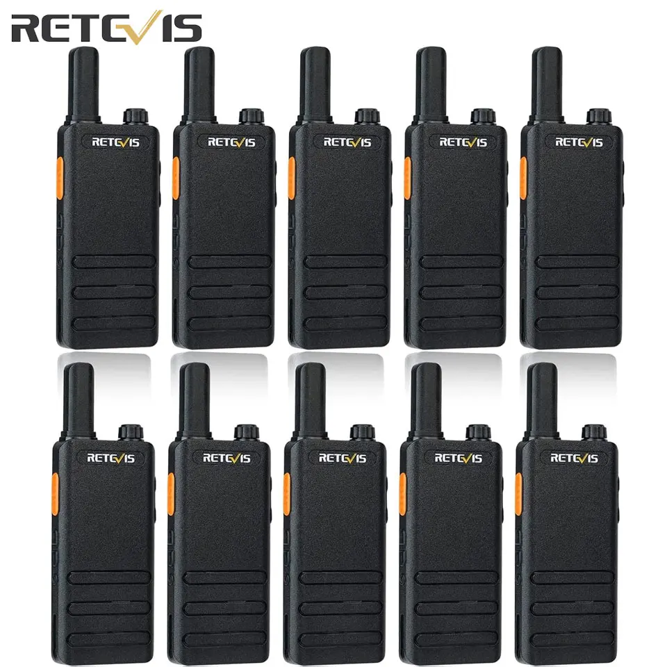 Großhandel 10 teile/los RT622P Walkie Talkies Retevis Tragbare Mini Walkie-talkies VOX Typ C Lade Zwei Weg Radios Für Malls hotel