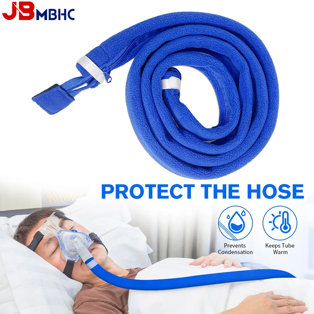 CPAP Hose Tube Cover CPAP Hoses Zippered Tubing Wrap Piple Protector Cushion CPAP Accessory Prevent Noise Condensation Rainouts