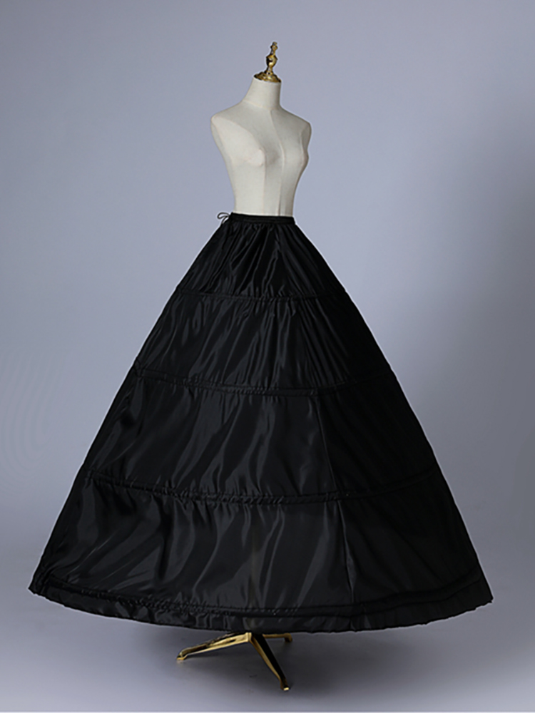 4 후프 스커트 여성용 볼 가운 페티코트 크리 놀린 웨딩 언더 셔츠 하프 슬립 신부 신부