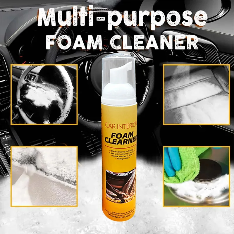 LEIBOO-agente de limpieza de espuma multiusos, limpiador de espuma para Interior de coche y hogar, limpiadores en aerosol de espuma para limpieza del hogar