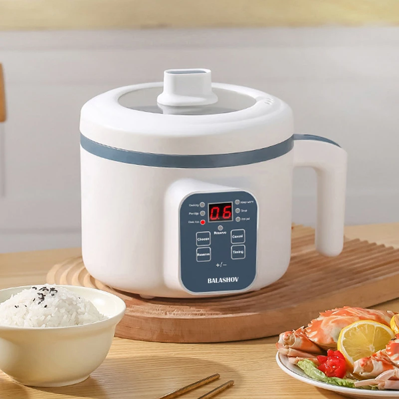 1.7L หม้อหุงข้าวไฟฟ้า SINGLE Double Layer 220V หม้อหุงข้าว Non-Stick Smart Mechanical MultiCooker หม้อข้าวนึ่งสําหรับ Home