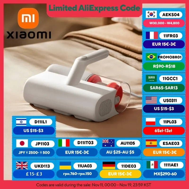 XIAOMI MIJIA odkurzacz do usuwania roztoczy 2, z lampką UV-C odkurzacz do materacy, 12Kpa ssania antyalergiczne łóżko odkurzacze ręczne strona główna