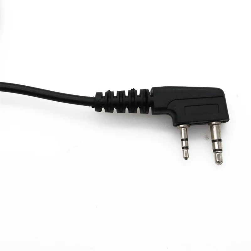 5 pçs tubo acústico de ar fone de ouvido para walkie talkie baofeng rádio k porta fone ptt com microfone para UV-5R 888s guarda fones de ouvido