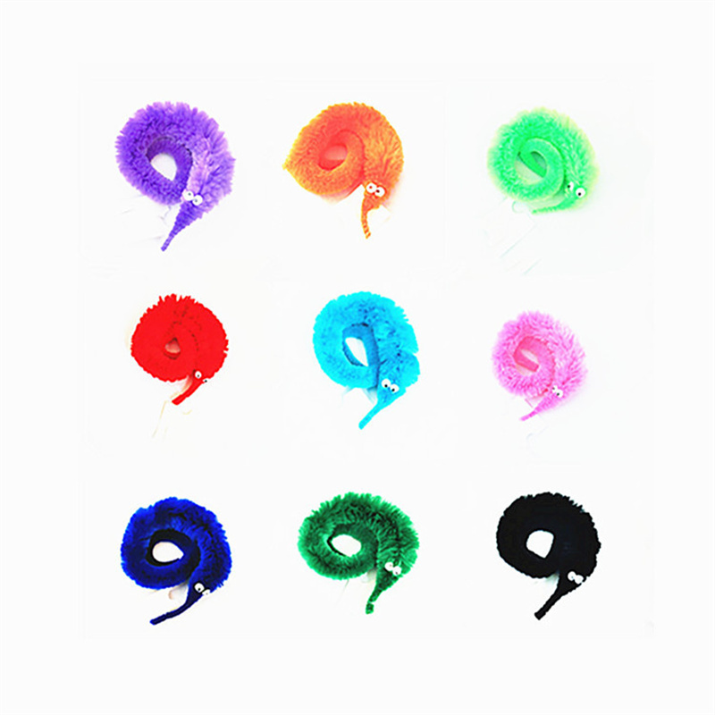 5/10/15Pcs ความแปลกใหม่ตลก Props หนอนผีเสื้อ Seahorse Elf Magic Worm Twisty คริสต์มาสฮาโลวีน Wizard แปลก Tricks ของเล่นเด็กของขวัญ