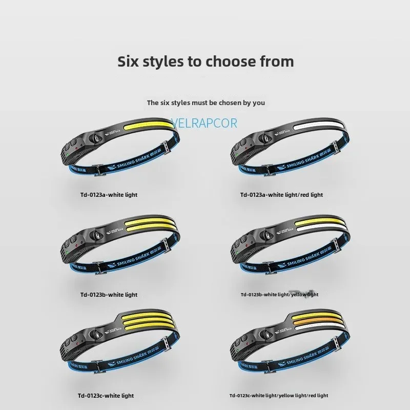 Xiaomi COB Headlamp Powerful Induction LED Sensor Head Torch USB Charging with Battery Flashlights for Fishing Outdoor Riding