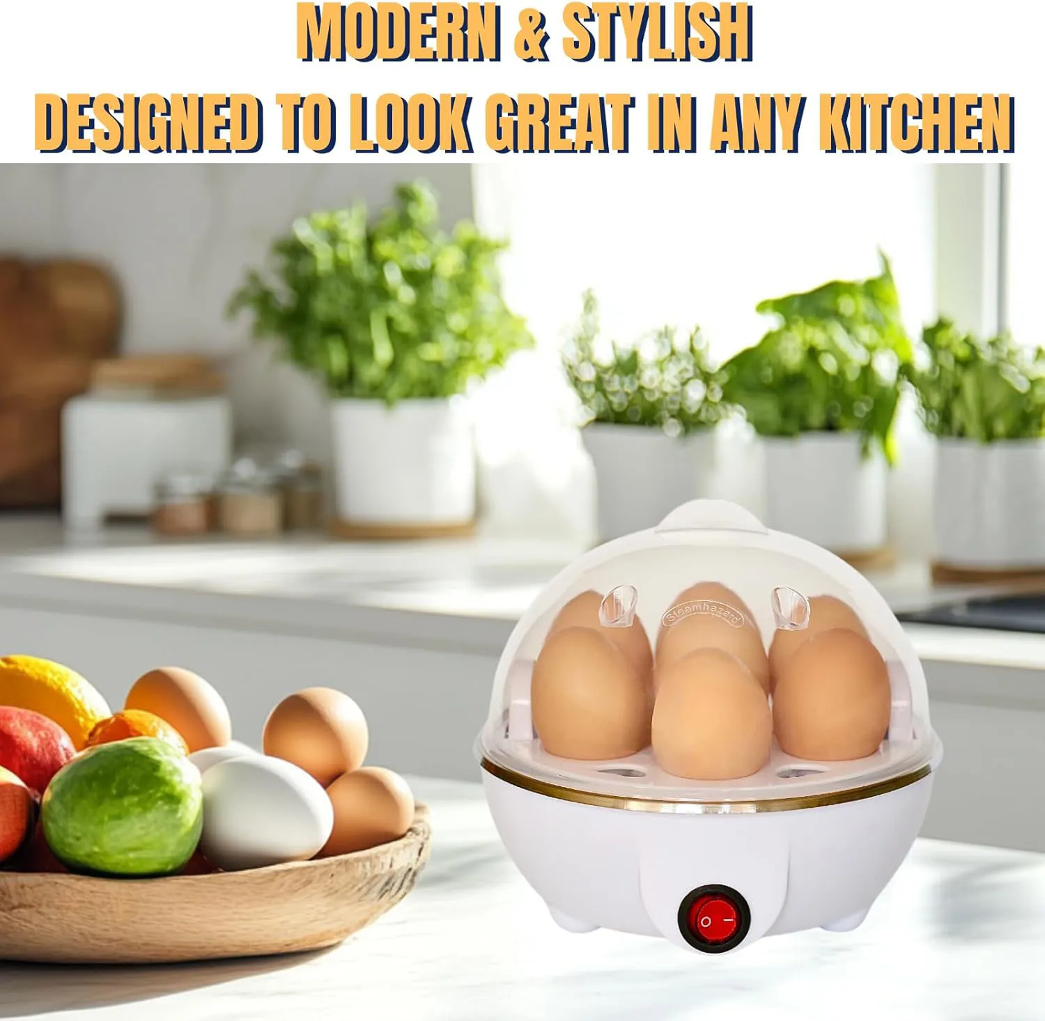 Electric Eggs Cooker, Rapid Multifunctional Mini Eggs Cooker Boiler For Poached Eggs, Scrambled Eggs, Omelets, Auto Shut