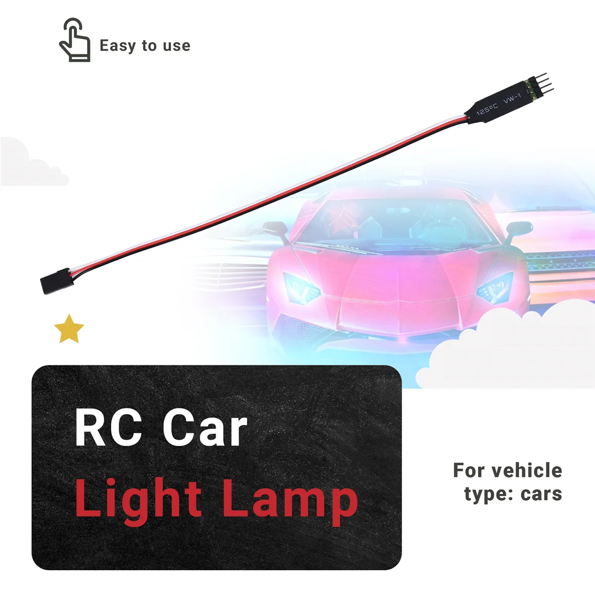 Newest Remote Control Switch Board CH3 Light Control Module for the Model RC Car Light Lamp Plug and Play