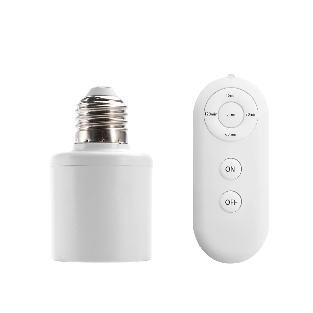 E27 110V 220V casa Multi interruptor de luz temporizador inteligente soporte de lámpara 60W Control remoto inalámbrico habitación de bebé interruptor de temporizador