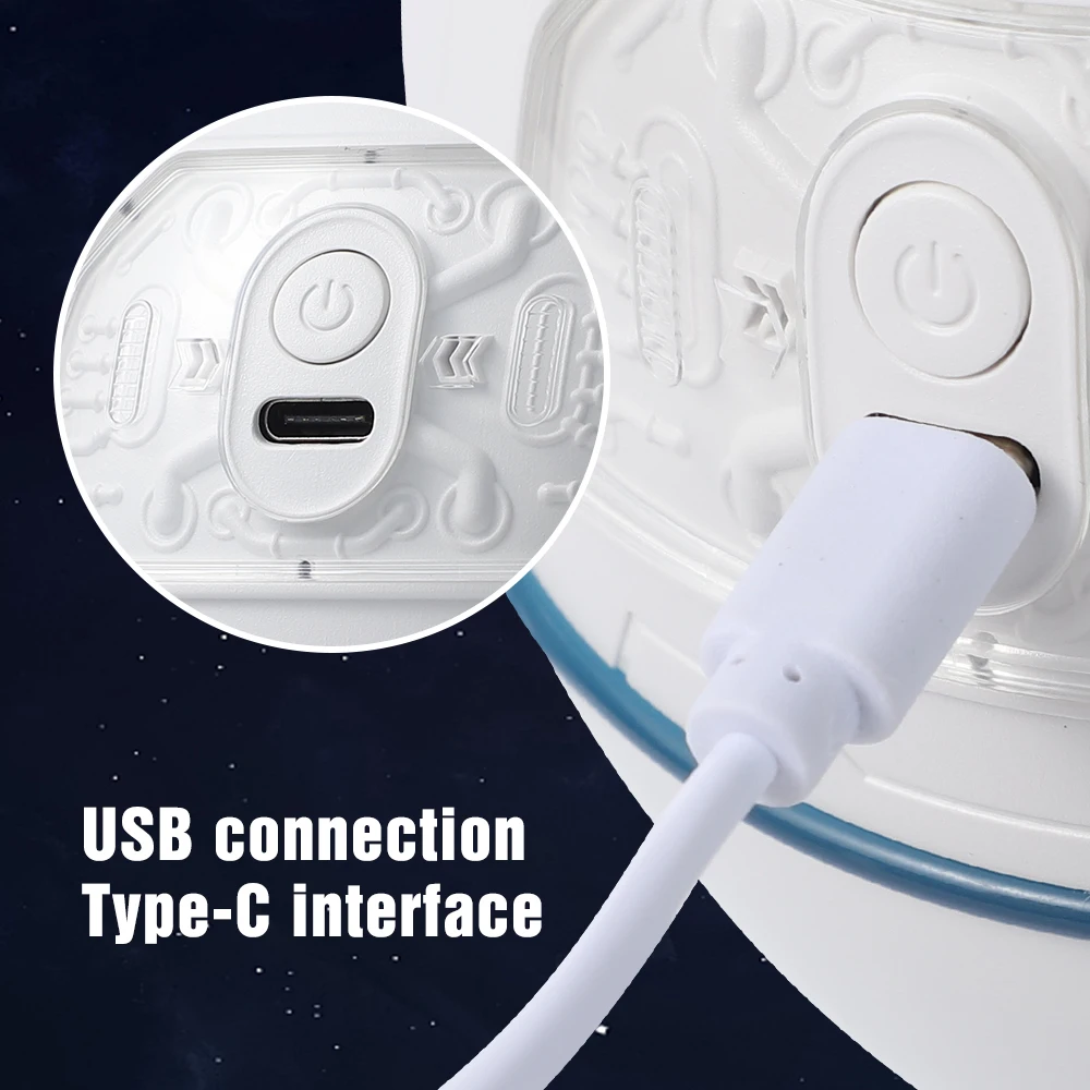Nowy nawilżacz powietrza Astronaut 220ml z lampką nocną 1200mAh akumulator akumulatorowy domowy dyfuzor olejków zapachowych prezent dla dzieci