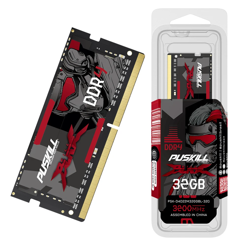 PUSKILL DDR4 Notebook Ram DDR3L 32GB 16GB 8GB 4GB 1.2V  3200MHz 2666MHz 2400MHz 1.35V 1600MHz 1333MHz  Sodimm Laptop Memory