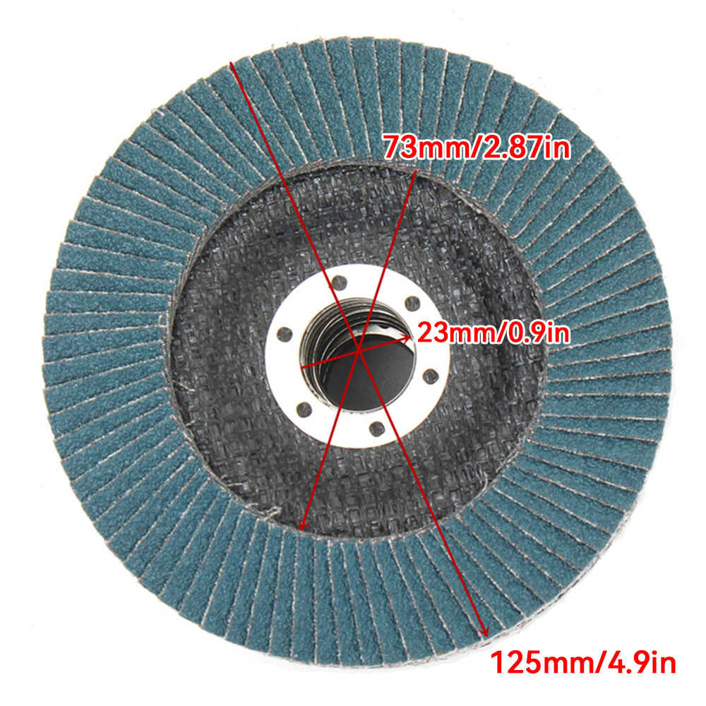 10pcs Flap Discs 125mm Angle Grinder Sanding Discs 40/60/80/120 Grinding Wheel Flap Discs Metal For Removal Abrasive Tool