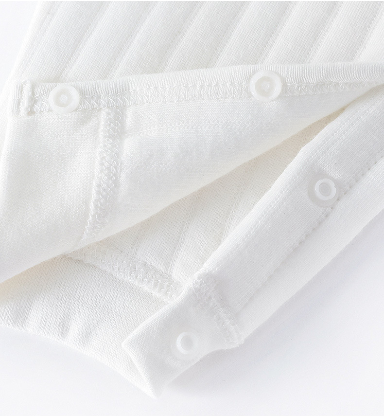 Ragazzi Ragazze Vestito intero 100% cotone Neonato Manica lunga Pagliaccetto Infantile Solido Maglia Tuta sottile per le stagioni