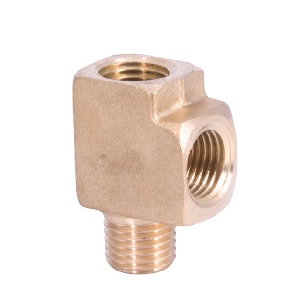 1/8" 1/4" 3/8" 1/2" NPT weiblich weiblich männlich T-Stück 3-Wege-Block Splitter Messing Rohrverschraubung Koppler Anschluss Wasser Gas Kraftstoff