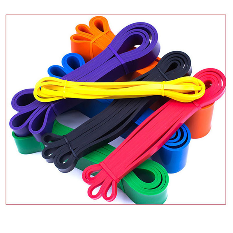 Banda de resistencia de alta resistencia, cinturón elástico de látex, asistencia para tirar hacia arriba para Pilates, entrenamiento, Fitness, gimnasio en casa, ejercicio corporal con forma