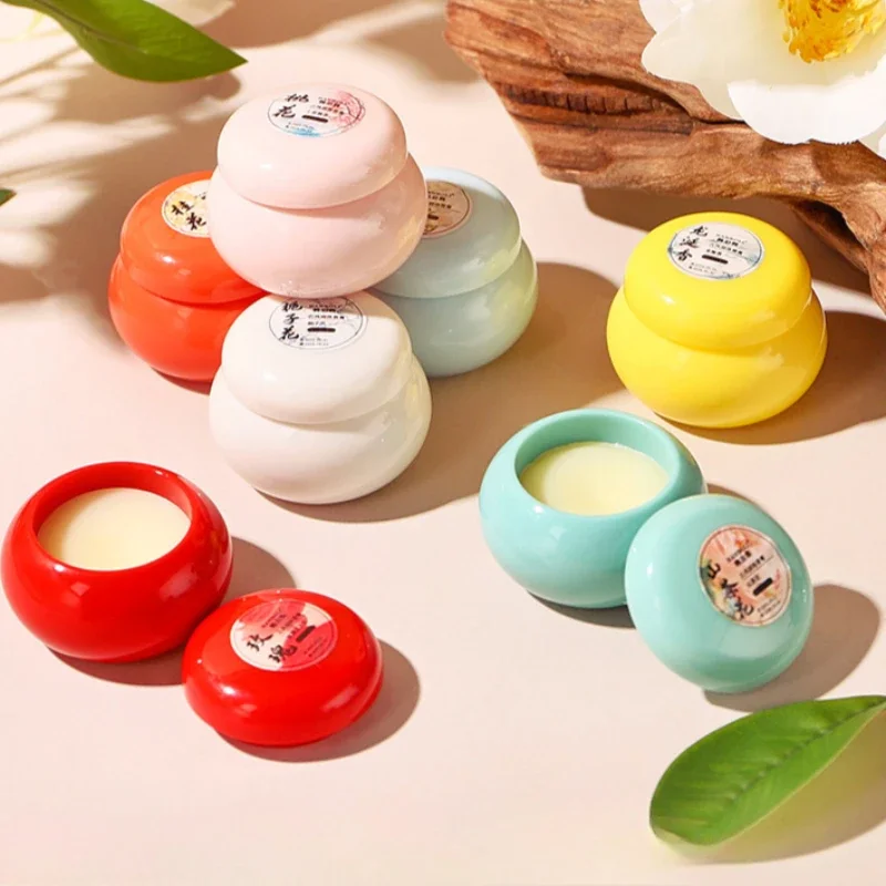 Woman Gardenia Solid Perfume Portable Solid Balm Fresh Elegant Long-lasting Fragrances Cream Body Aroma Deodorants Chinese Style