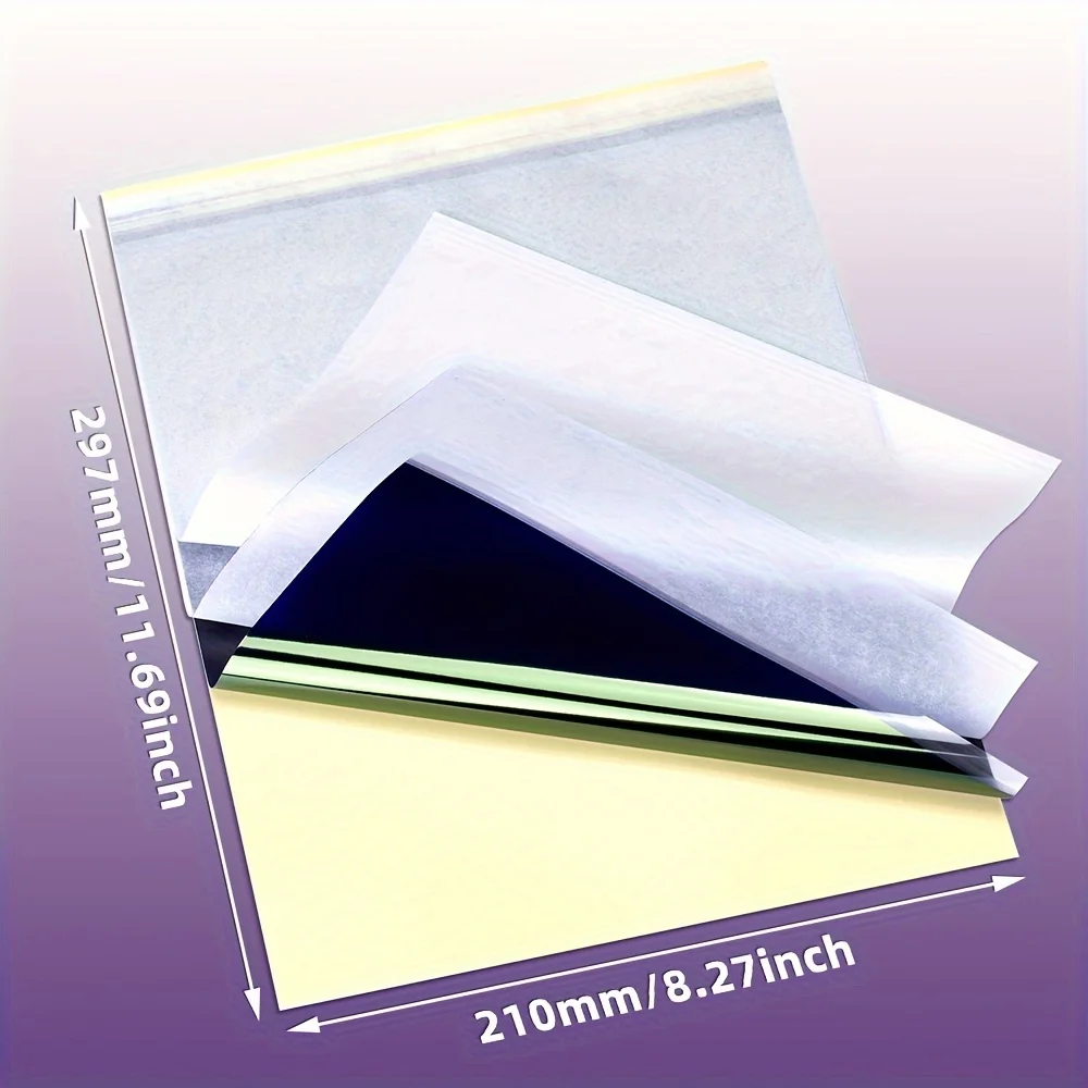 PHOMEMO M08F Tattoo Transfer Paper, Thermal Stencil Paper for Tattooing, Compatible with PHOMEMO M08F TP81 Tattoo Template Print