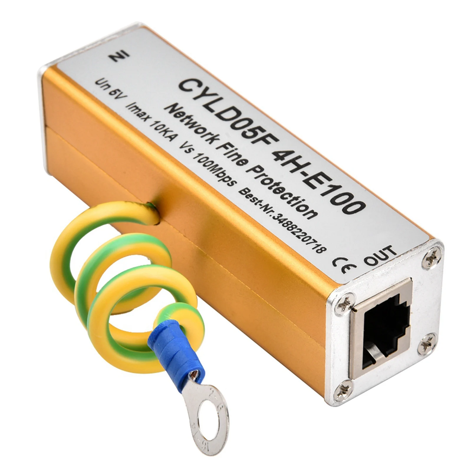 Universal RJ45 RJ11 Adapter Ethernet Netzwerk Überspannungsschutz Donner Beleuchtung Ableiter Schutz Ableiter 5V Stabiler Schutz