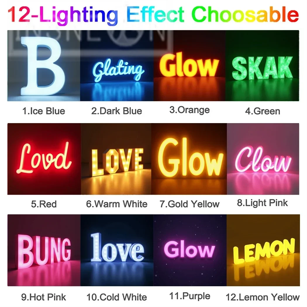Custom Made LED Backlit Sign With 3D Metal Letters For Business Storefront Waterproof Illuminated Advertising Signage Light Up