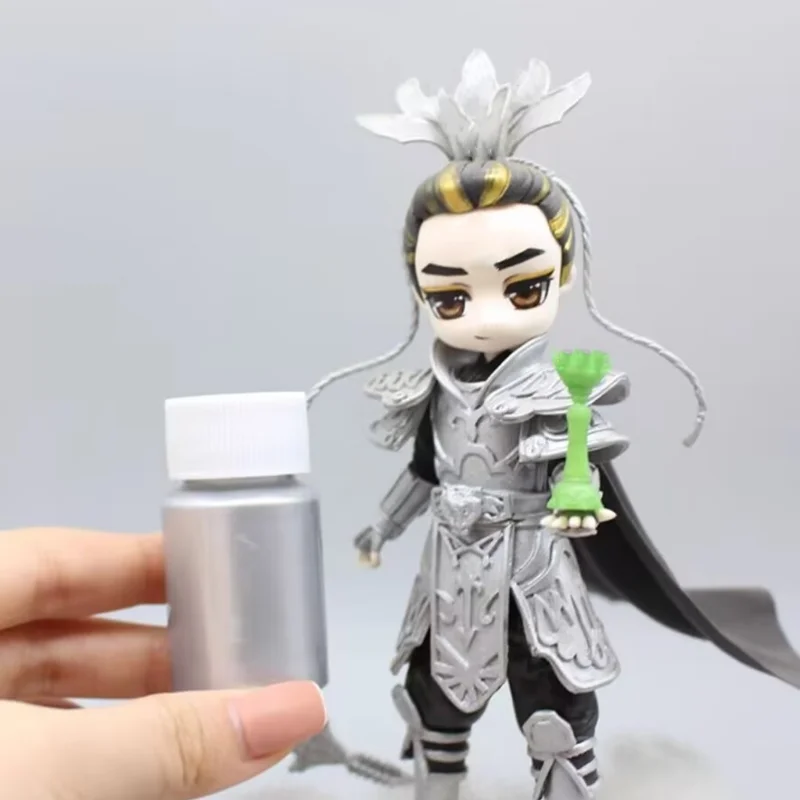 20ml/병 금속 진주 빛 아크릴 페인트 손으로 그린 ​​방수 DIY 석고 인형 색칠 모델 낙서 공예 페인트