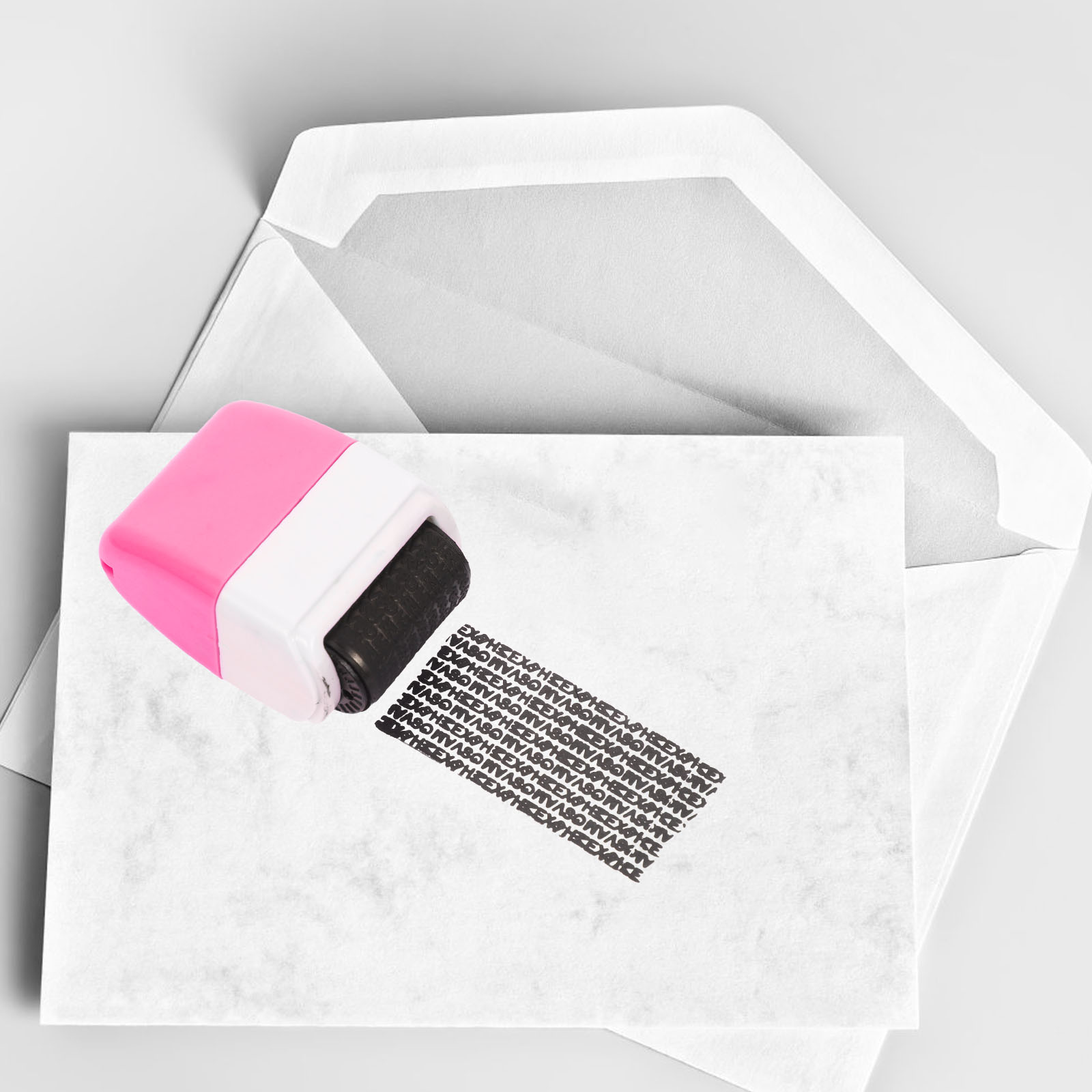 Vertraulichkeit Siegel Roller Stempel Privatsphäre Tinte Stempel Haushalt Abs Tragbare Büro Sicherheit