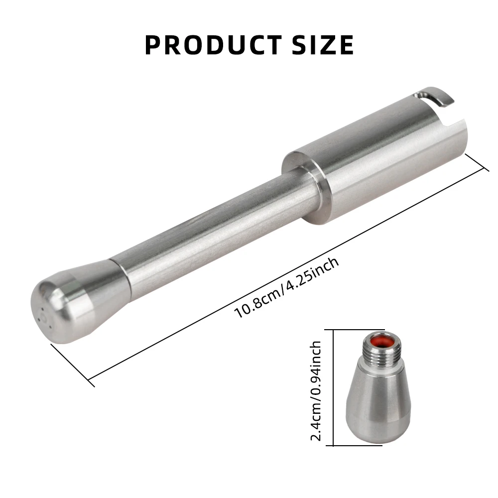 Coffee Maker Steam Nozzle Steam Wand Nozzle Stainless Steel Multiple Holes Tip Milk Foam Spout Compatible With Delonghi EC685