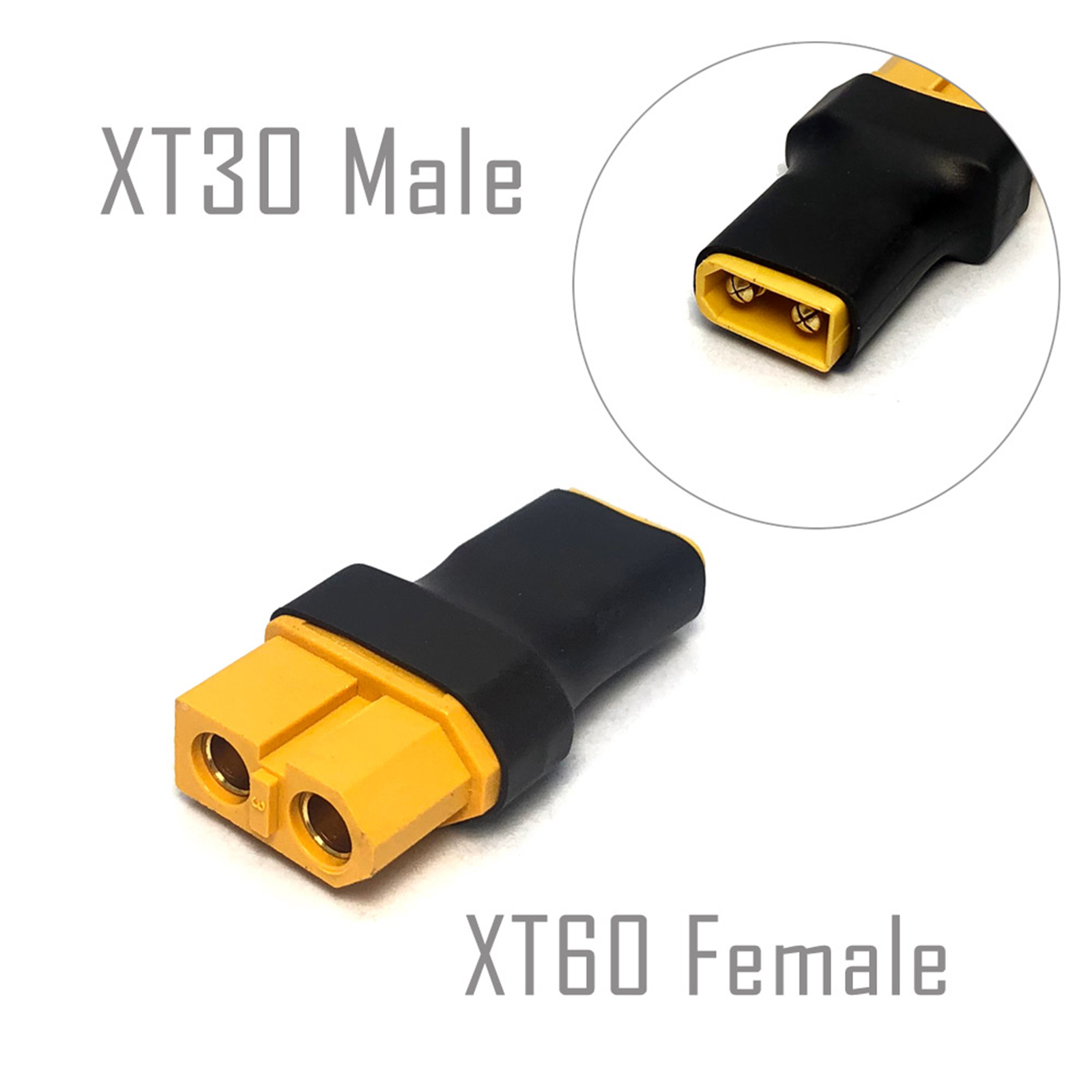 พลาสติกอะแดปเตอร์แบบขนาน DIY อุปกรณ์เสริม XT60 To XT30 Converter Connector เปลี่ยนขนานสําหรับแบตเตอรี่ลิเธียม ESC