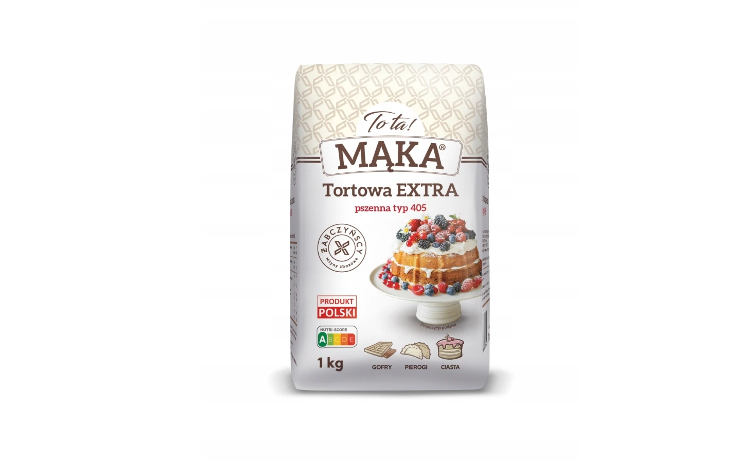 Farine pour gâteau de blé supplémentaire type 405 1kg - Tota