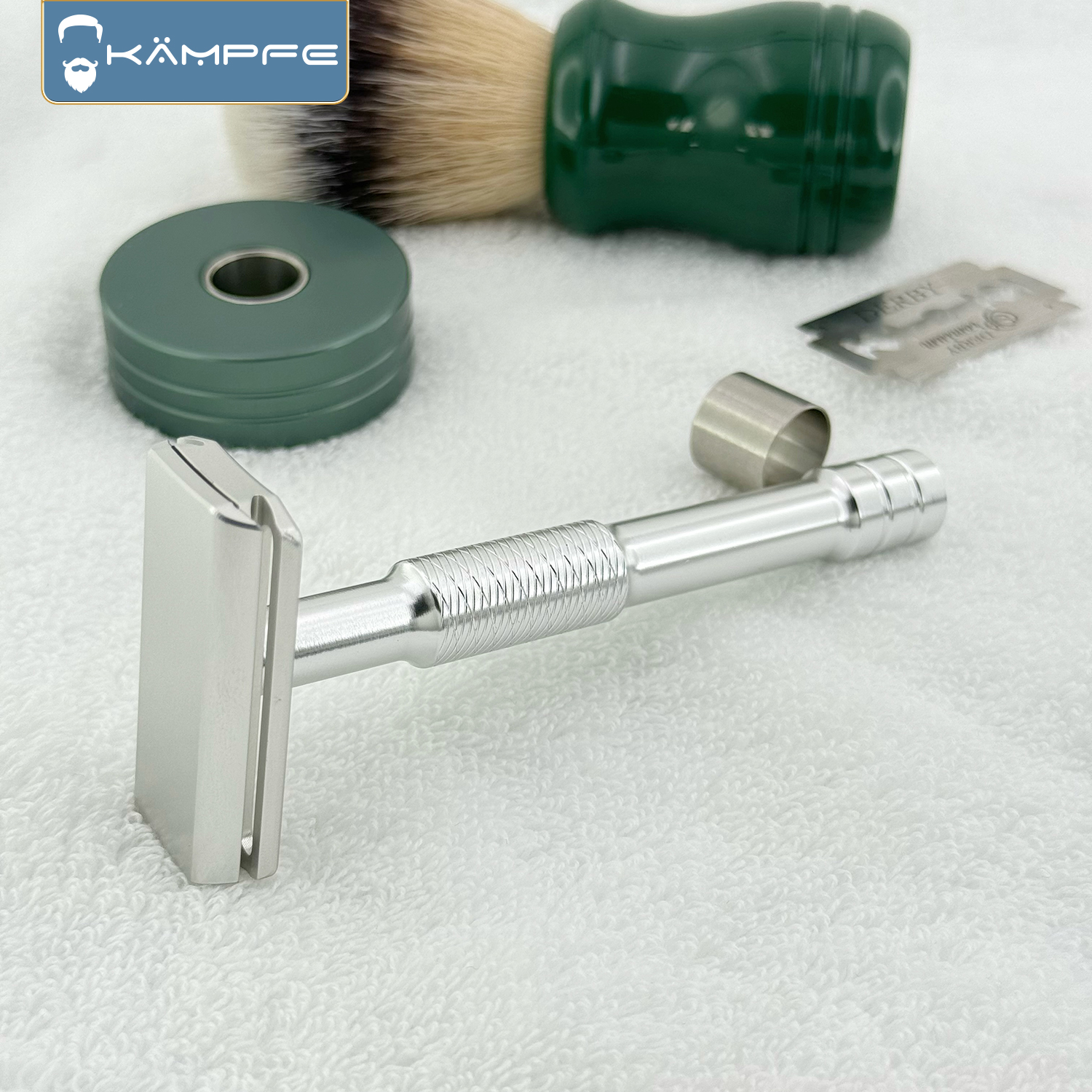 KAMPFE A99 Attack 30 ° Precision Angle CNC Engraving Aluminum Alloy Double sided Safety Shaver Men's Gift Women's Shaver