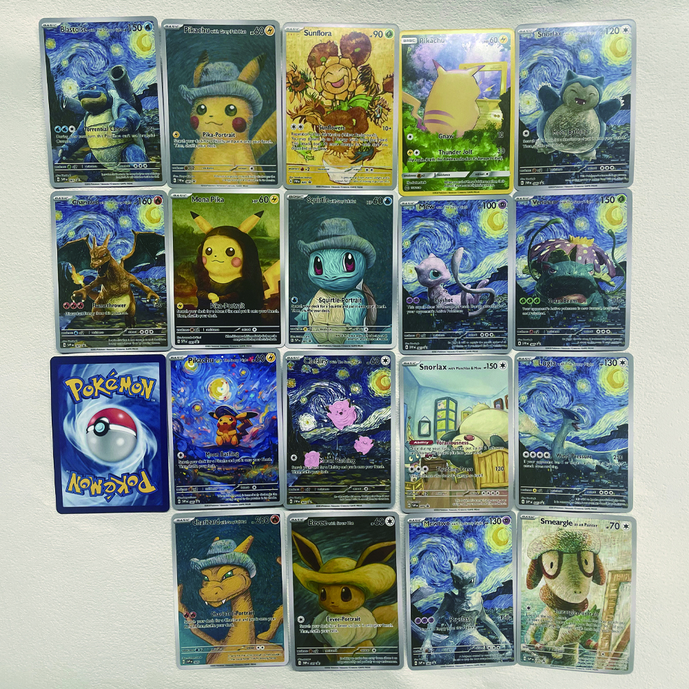 Cartoon Anime Pokemon Ptcg Self-Control Mewtwo Pikachu Sammeln Trading Signature Flash Karte Kind Geschenk 18 teile/satz Geschenk Karte Box