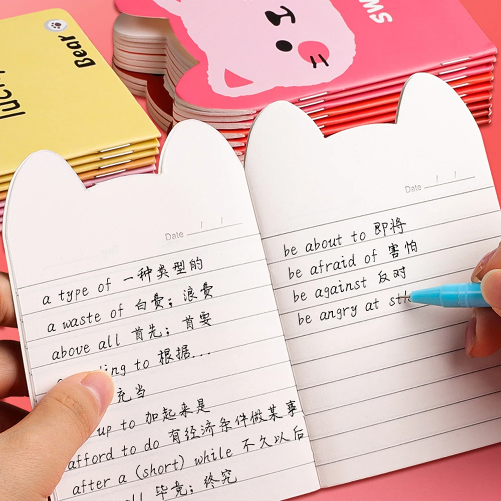 10/20/40 Uds A7 120X85mm Mini cuaderno de bolsillo bonito de dibujos animados cuaderno de notas diario portátil folleto de premio pequeño para niños 40Pagess/1 Uds