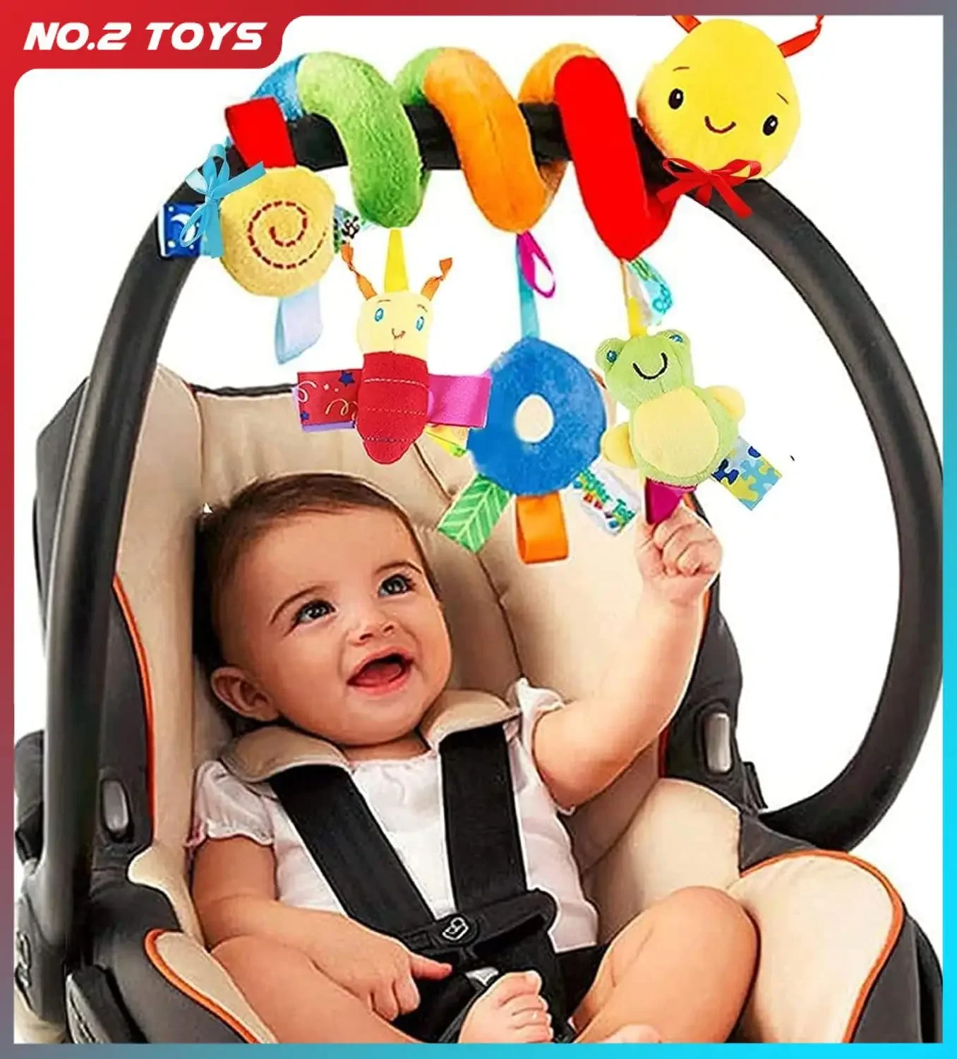 Assento de carro brinquedos infantis de pelúcia pendurado brinquedos para bebês 0 3 6 12 meses carrinho berço móvel chocalhos cama enrolamento brinquedo de pelúcia do bebê presente