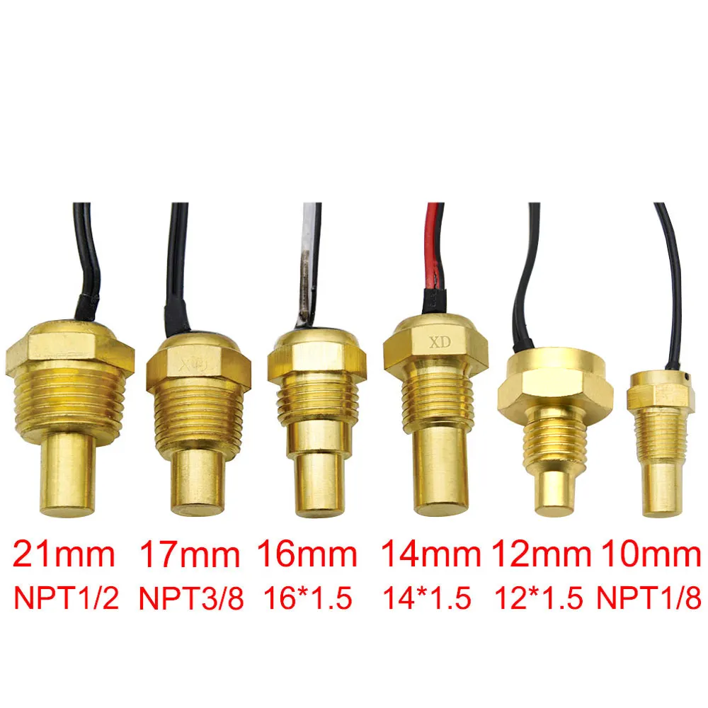 1/8 NPT 3/8NPT Indicador de temperatura Sensor de temperatura do carro Sensor de temperatura do motor para sensores de temperatura de snowmobile