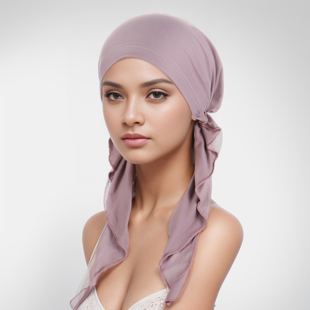 Effen Kleur Moslim Mode Hijaabs Tulband Motorkap Lange Staart Hoofd Wraps Elastische Hijab Hoeden Ademende Chemo Cap Voor Vrouwen Meisjes