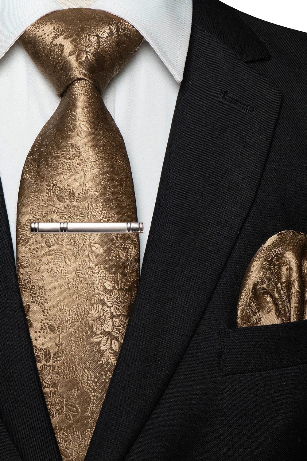 JEMYGINS шелковый мужской галстук с цветочным принтом, карманный квадратный зажим для галстука, наборы галстуков для свадебной вечеринки, мужские аксессуары, высокое качество Gravata