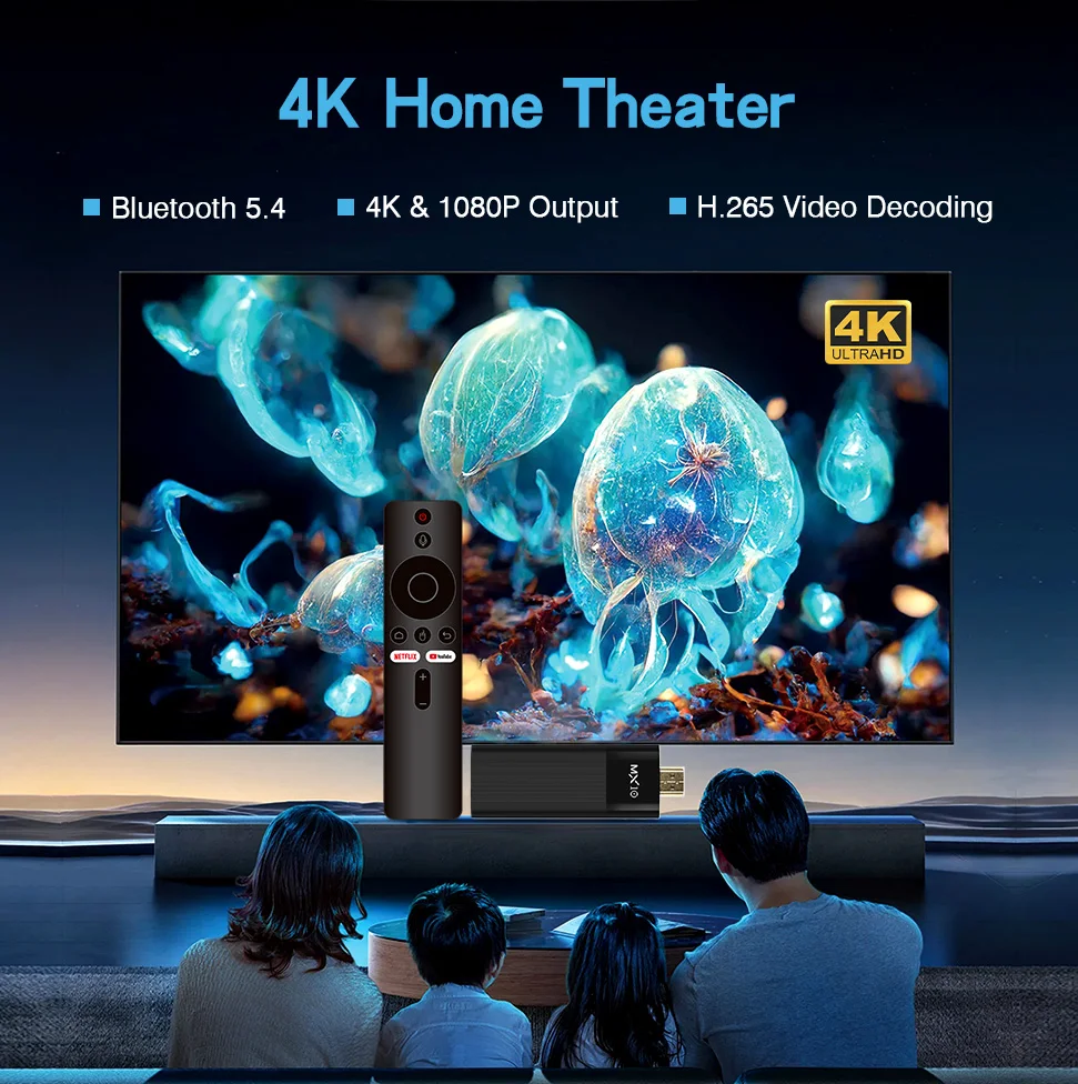 4K MX10 F3 PRO TV スティック 4k Fire TV スティック TV リモコン Android TV スティック クアッドコア Firestick 4k