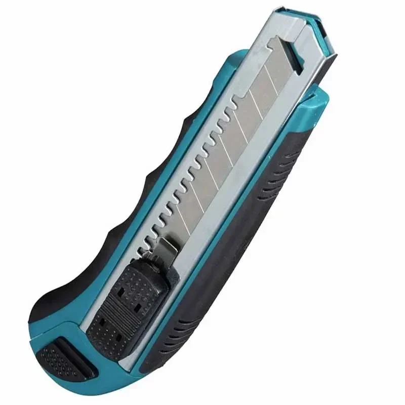 MAKITA ‎ D-65713 18mm Slide Lock Snap Off Knife Total 8 Lâminas Lâminas Extra Retráteis Faca com Cabo de Borracha Confortável