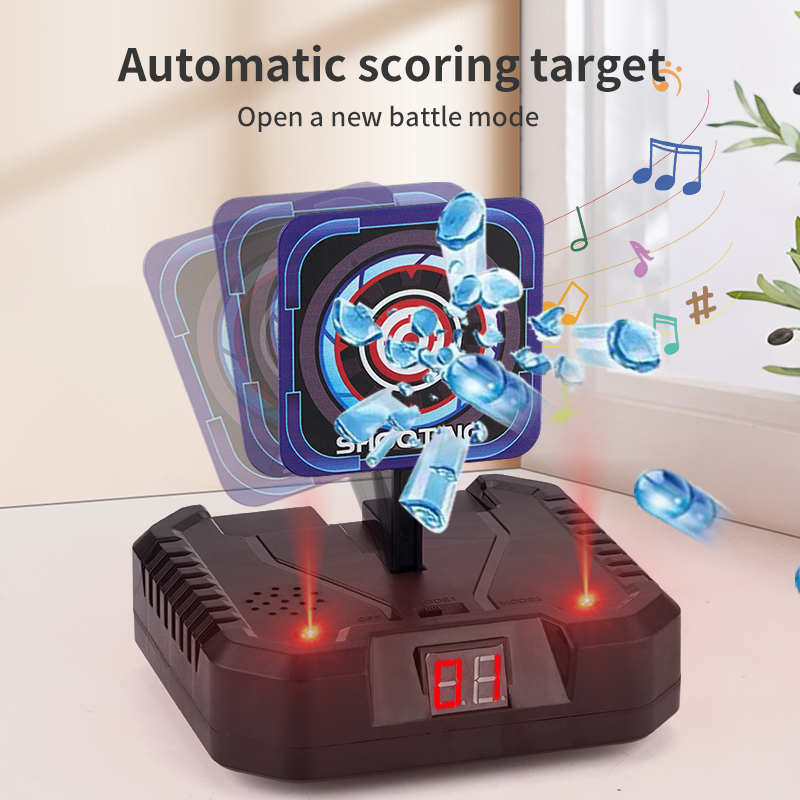 Automatic Return Electronic Scoring Target for Nerf Guns AWM Soft Bullet Gun Gel Ball Sprayer Against Practice 98K Eat Chicken