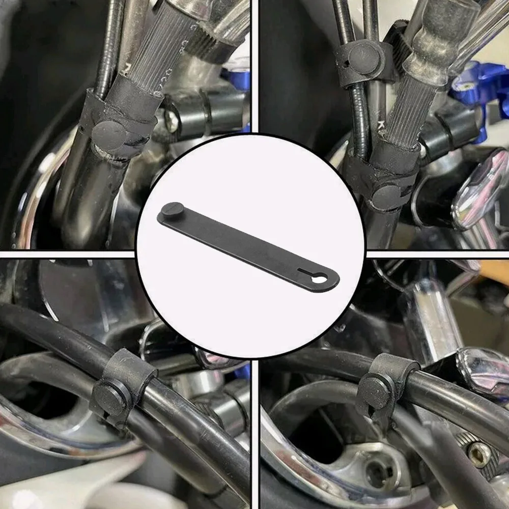 5Pcs Universal Motorcycle Black Rubber Bands for Frame Securing Cable Ties Wiring Harness Cables Accessories for Motorcycle