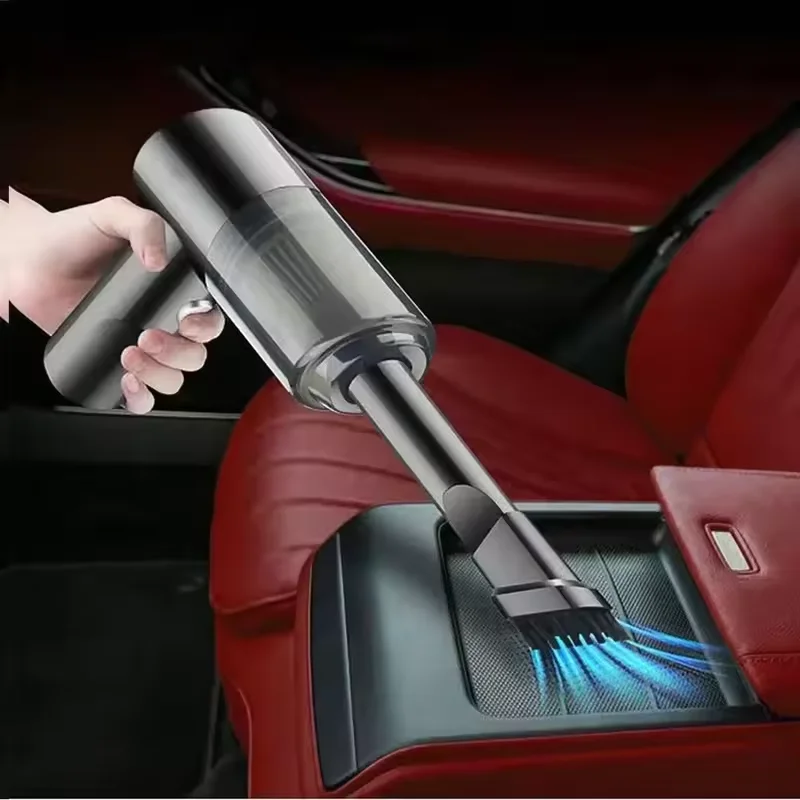 Aspirapolvere wireless ad alta potenza 1pc120W a doppio uso per la casa e l'auto Potente aspirapolvere nero