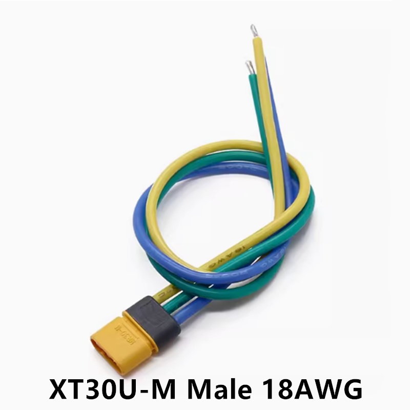Amass stecker XT30U-F stecker XT30U-M MR30-M MR30-F uav zubehör lithium batterie terminal mit 18awg silikon kabel 10/20/30cm