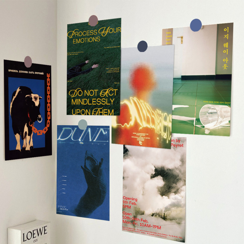 โปสการ์ดสร้างสรรค์งานศิลปะ INS ภาพอุปกรณ์ประกอบฉากเดสก์ทอปพื้นหลังผนังแฟชั่นการ์ดตกแต่งสวยงามการตกแต่งบ้าน DIY 10แผ่น