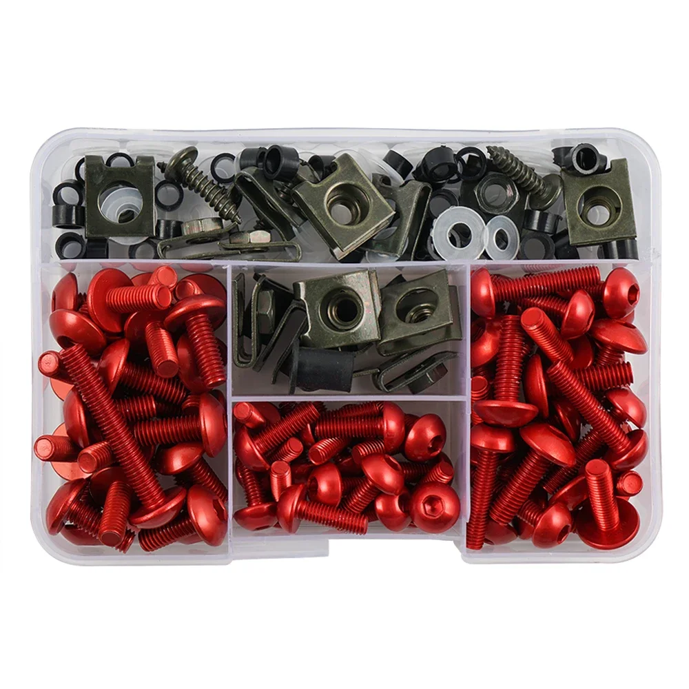 177 pçs protetor de carenagem da motocicleta para ducati scrambler 800 monstro 696 937 821 multistrada 1200s v4s deserto x parafusos porca kit