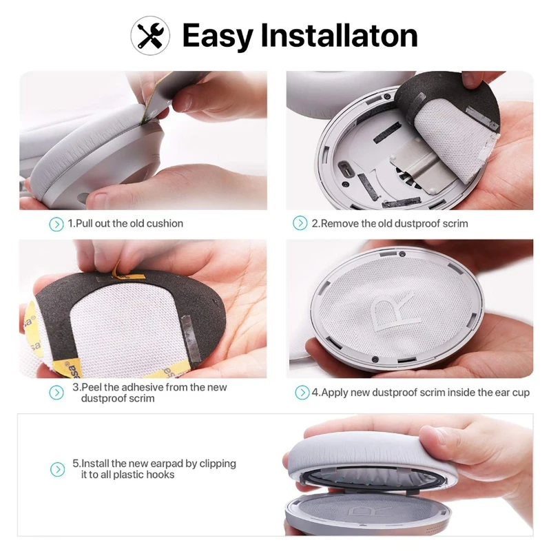 Replacement Ear pads for BOSE 700 NC700 Headphones Memory Foam Ear Cushions High Quality Earpads headset Leather for CASE F19E