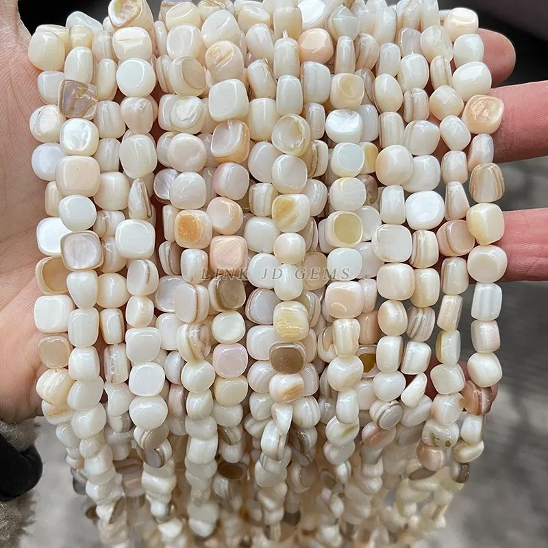 Natürliche Shell Perlen Unregelmäßige Form Glatte Perlen Lose Spacer Perlen Für Schmuck Machen Diy Ohrringe Halskette Zubehör Erkenntnisse